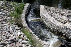 Zabudowa Kanału Woźnawiejskiego - przepławka przy jazie Zabudowa Kanału Woźnawiejskiego - przepławka przy jazie